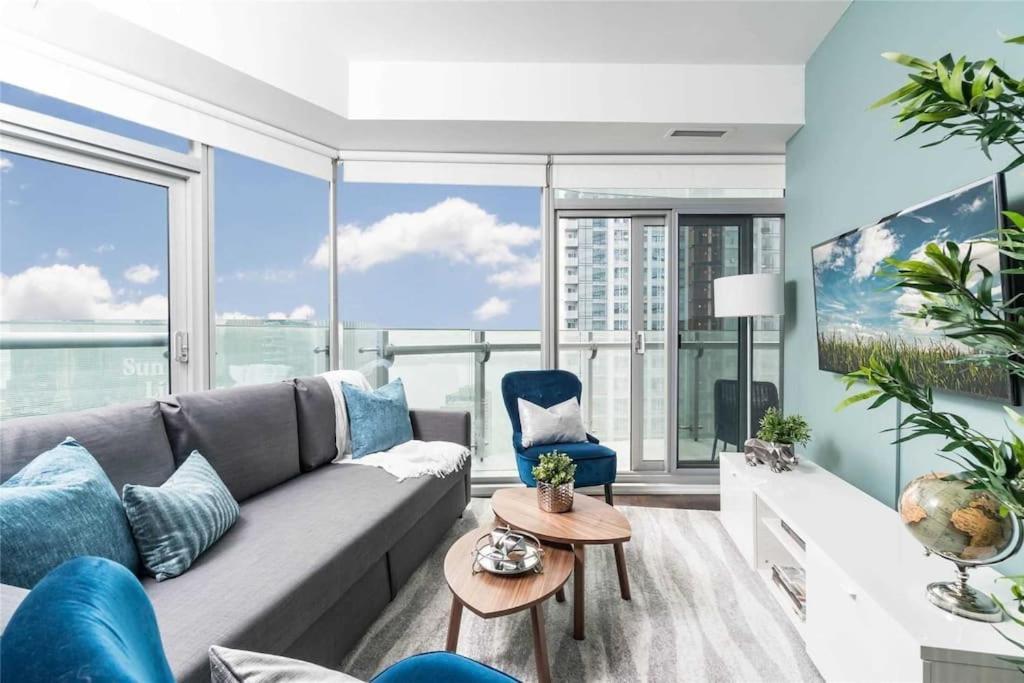 New Superior Lakeview Luxury Top Floor 3-Bedroom Suite On 48Th Floor Toronto Exterior foto